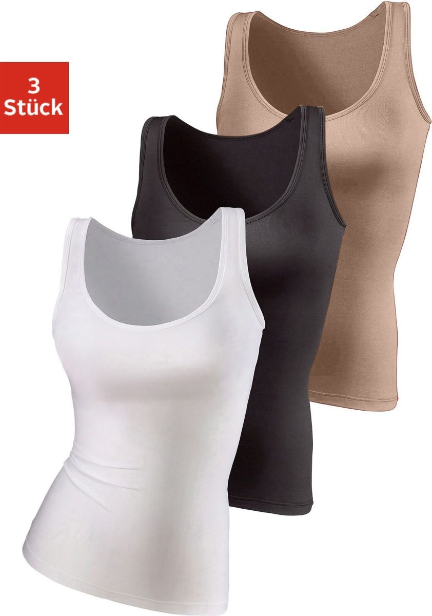 vivance active Hemd van zacht microvezel (Set van 3)