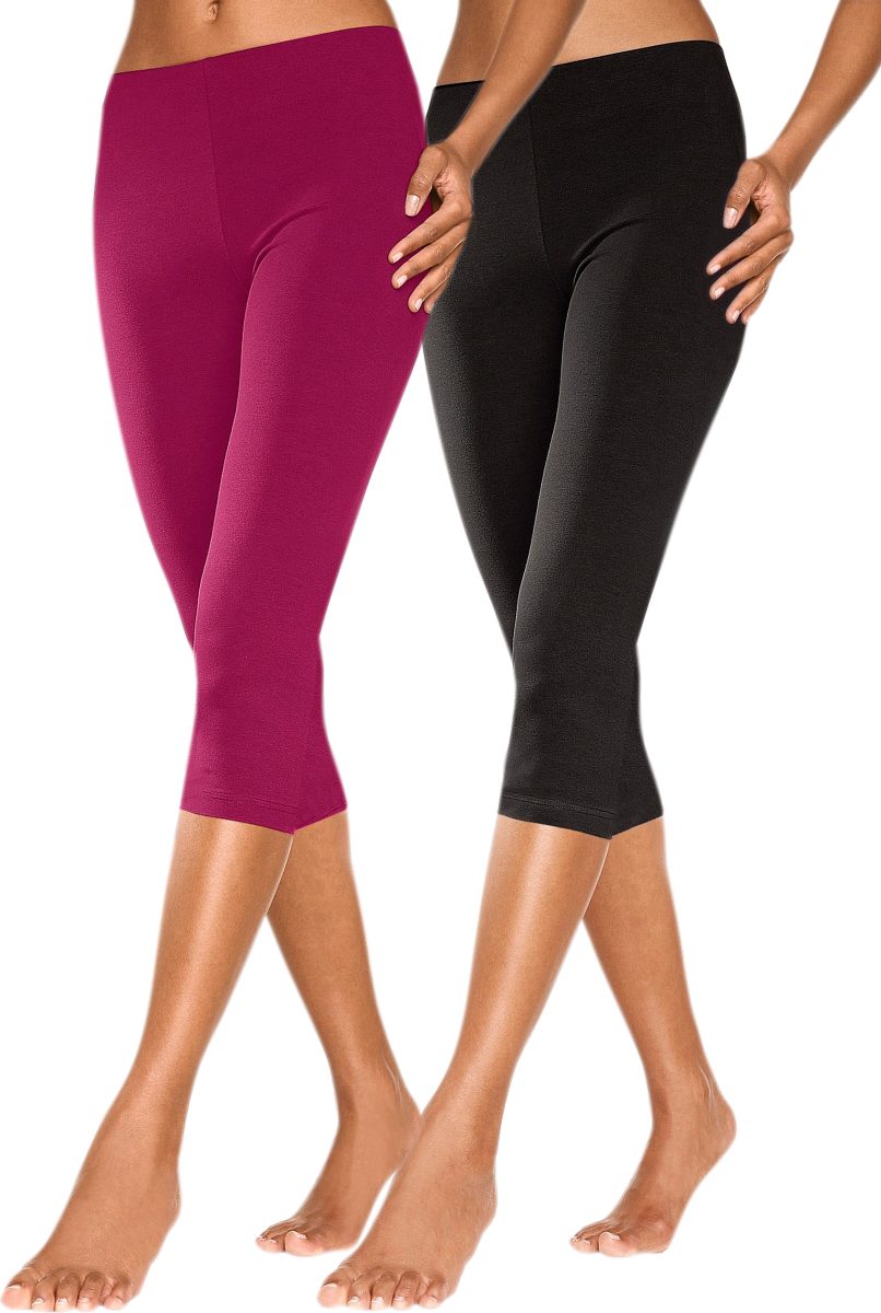 vivance active Caprilegging met elastische band (Set van 2)