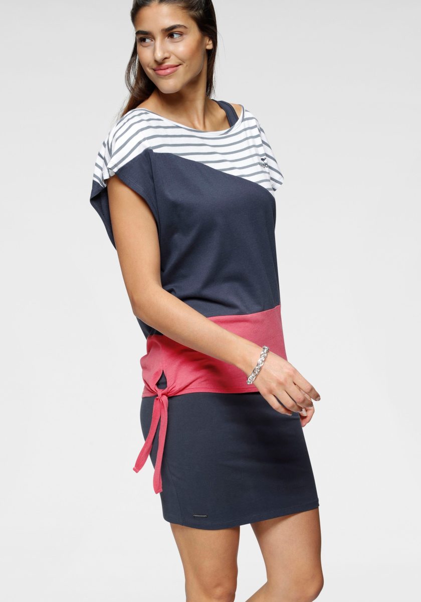 Kangaroos 2-in-1-jurk zomerse combinatie: jurk en shirt (2-delig)