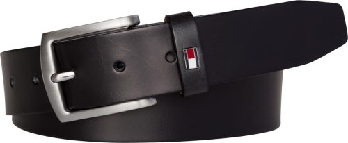 Tommy hilfiger Leren riem Robuuste leren riem met vlaglabel