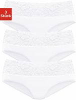 Vivance Slip met brede kanten boordjes (3 stuks)