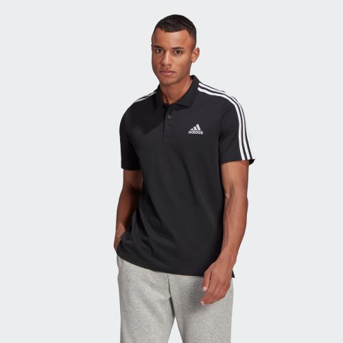 adidas Performance Poloshirt AEROREADY ESSENTIALS PIQUÉ EMBROIDERED SMALL LOGO 3 STREPEN