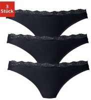 Lascana String met fijne kant (3 stuks)