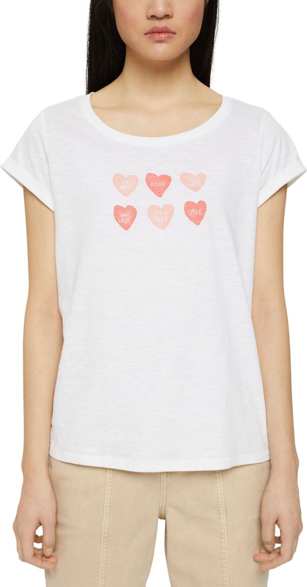edc by Esprit T-shirt met frontprint