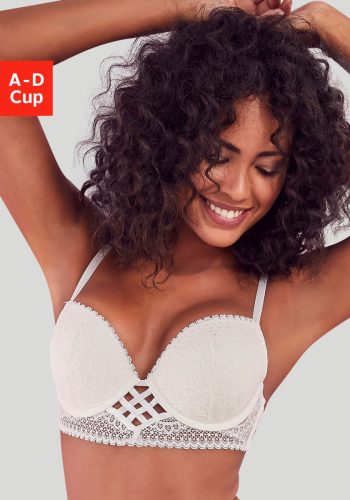 Lascana Push-up-bh in prachtige vlecht-look