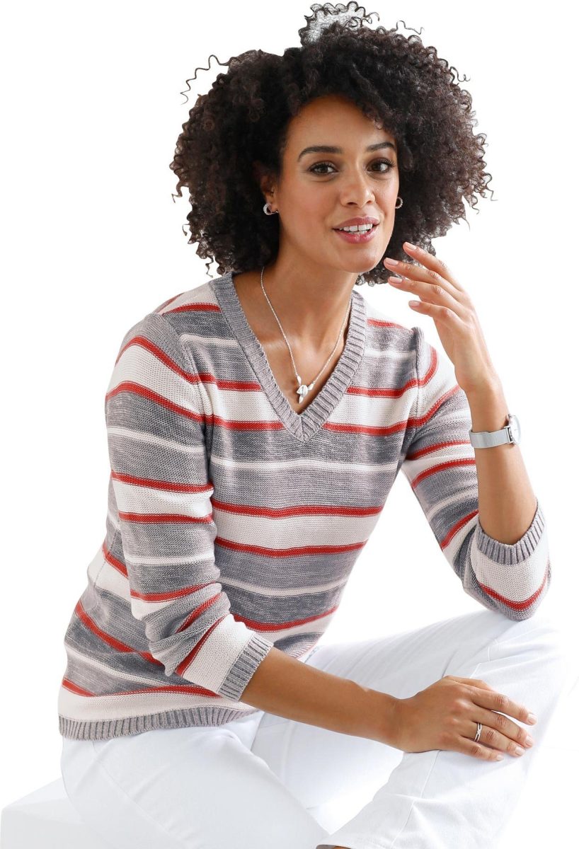 Classic Basics Gestreepte trui Trui