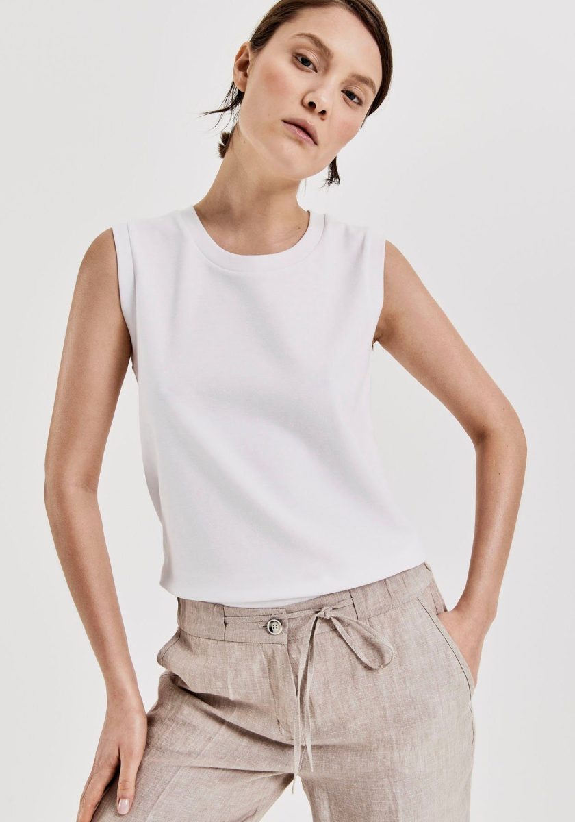 OPUS Tanktop Ilayda met zachte ribboorden