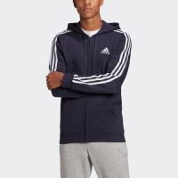 Bont adidas Performance Capuchonsweatvest ESSENTIALS FLEECE 3 STREPEN CAPUCHONJACK