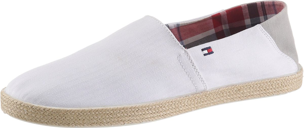 Tommy hilfiger Espadrilles EASY SUMMER SLIP ON met raffia aan de loopzool