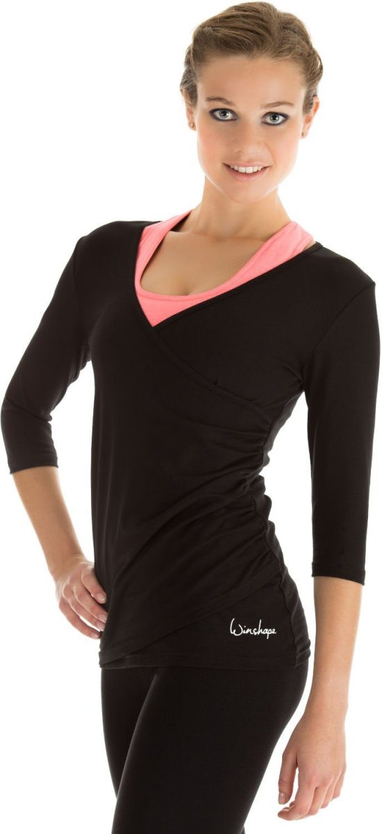 Winshape Wikkelshirt WS3 ¾-mouw