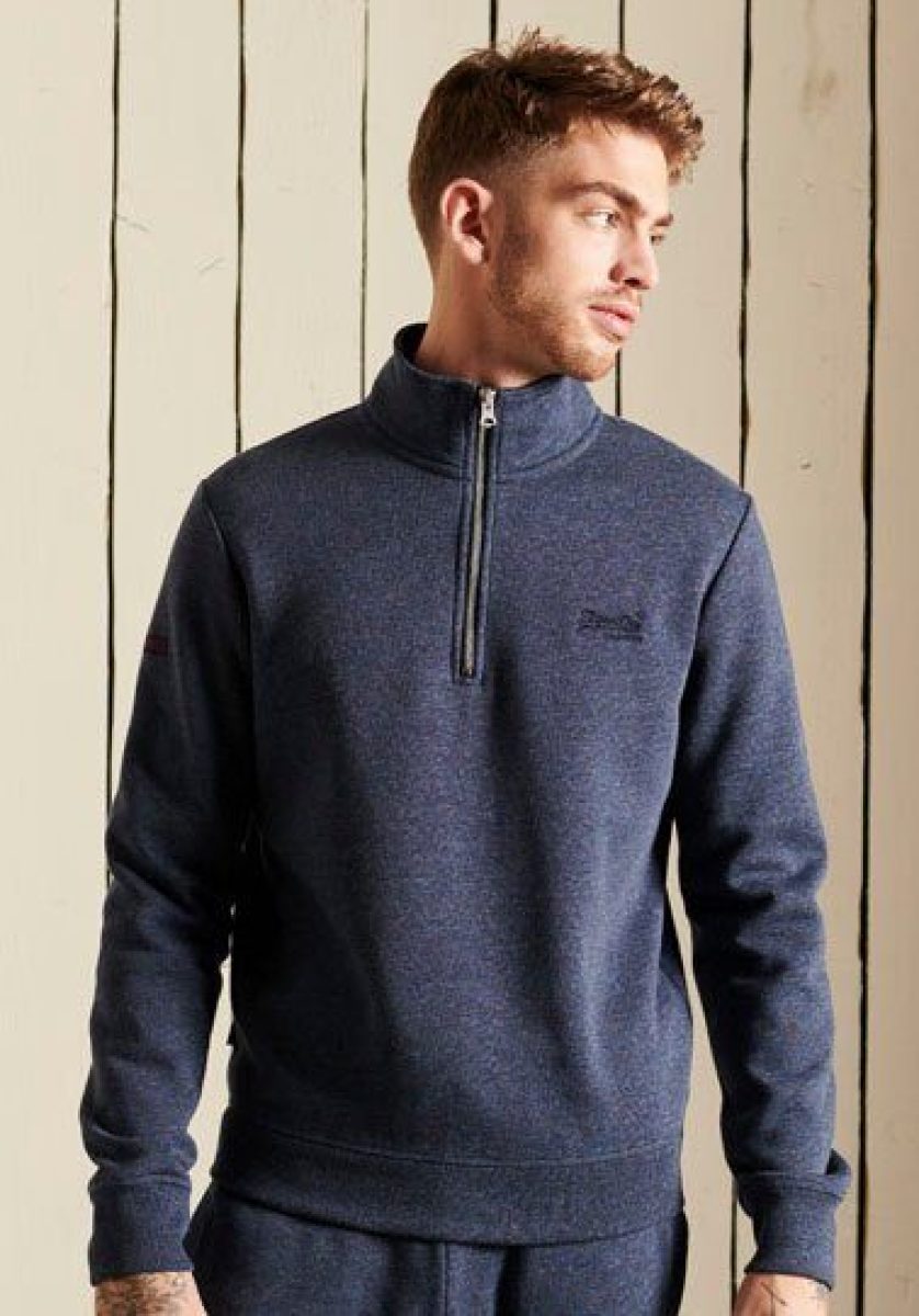 Superdry Sweatshirt VINTAGE LOGO EMB ZIP HENLEY