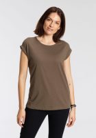 Boysen's T-shirt met verlaagde schoudernaden & kleine mouwomslagen