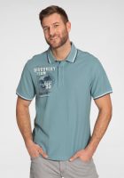 Man's World Poloshirt Met print op de schouder