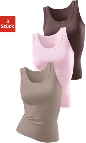 H.I.S Tanktop zonder zijnaden (Set van 3)