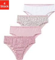 Vivance Slip Millefleursdessin + uni in set (set, 4 stuks)