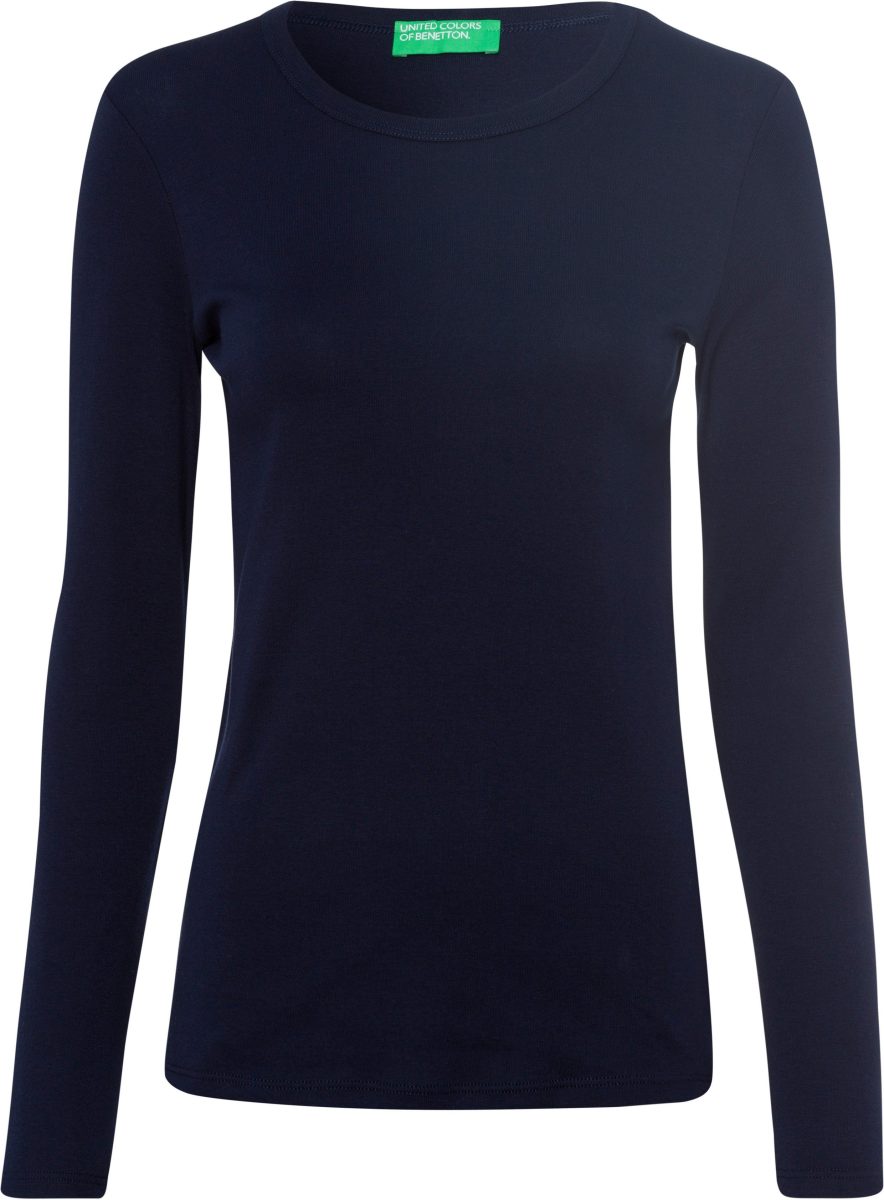 United Colors of Benetton Shirt met lange mouwen in basic look