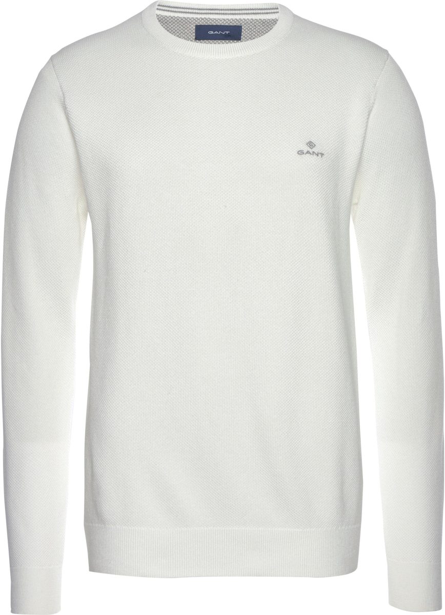 GANT Trui met ronde hals "cotton pique crew"