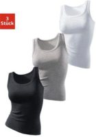 H.I.S Tanktop zonder zijnaden (Set van 3)