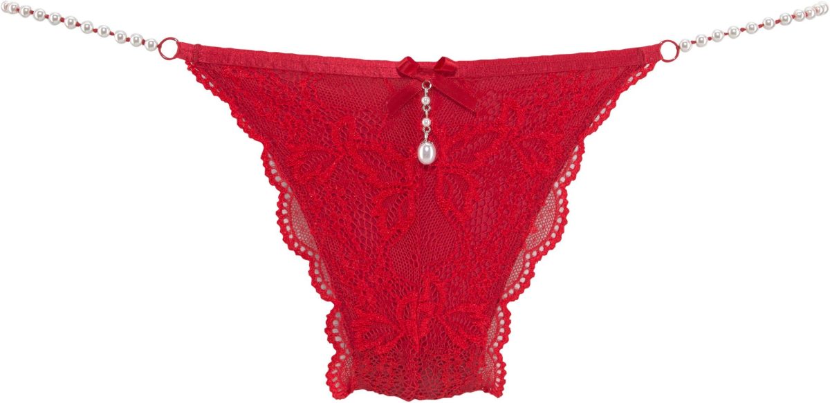 Lascana Rio-slip met elegante kralendetails