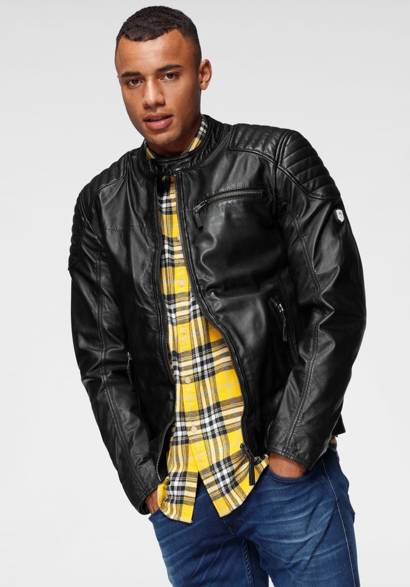 ALPENBLITZ Leren jack Antwerpen in vintage-look