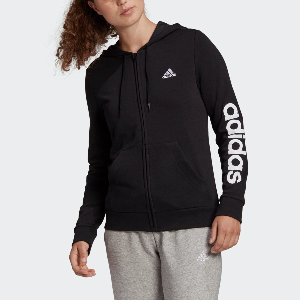 adidas Performance Capuchonsweatvest ESSENTIALS LOGO CAPUCHONJACK