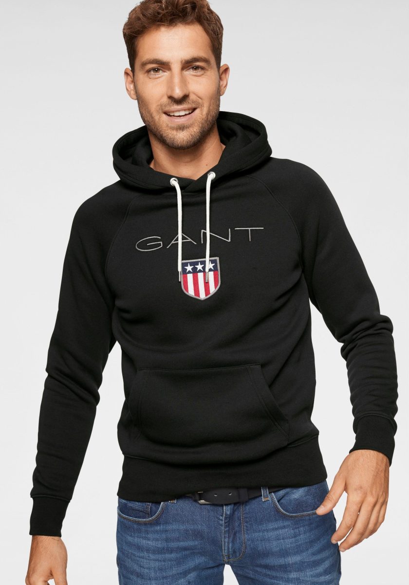 GANT Hoodie Shield Sweat Hoodie opvallend GANT-borduursel