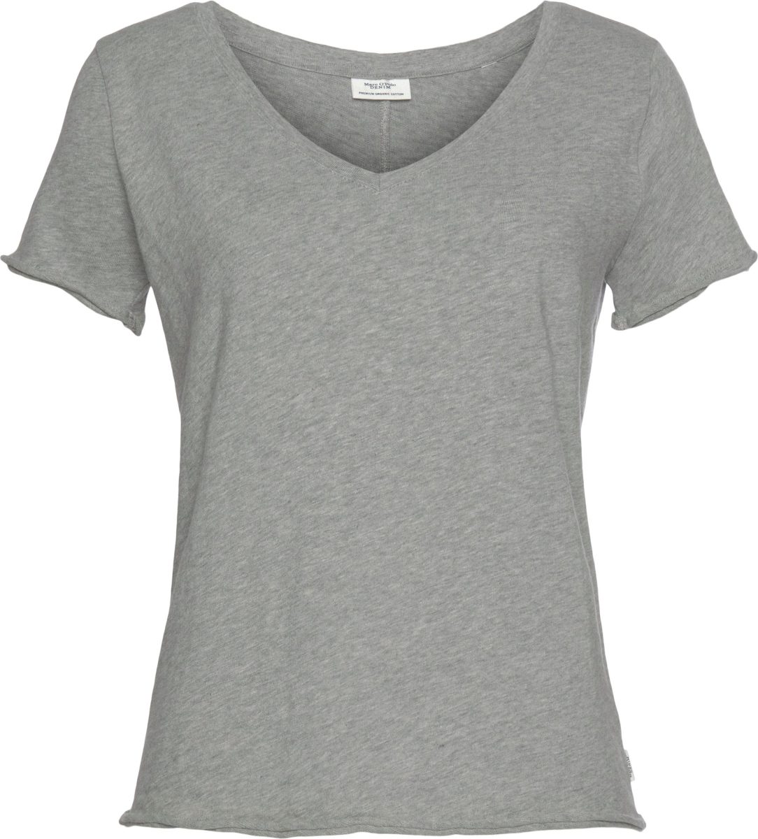 Marc O'Polo DENIM T-shirt met afgeronde v-hals
