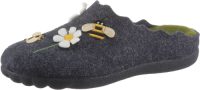 Maybe Pantoffels met bloemen- en bijen-borduursel