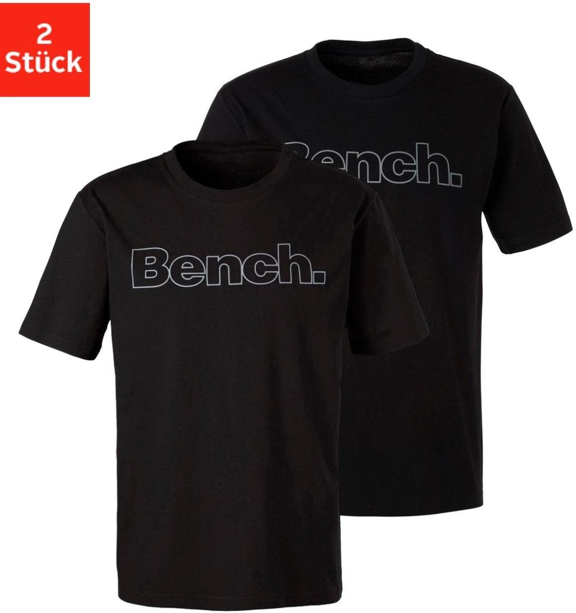 Bench. T-shirt Homewear met bench-print voor (Set van 2)