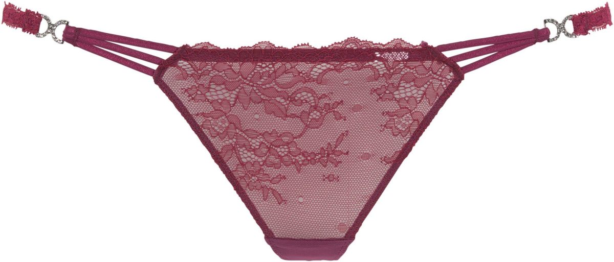 Lascana String met decoratieve stras-gespriempjes