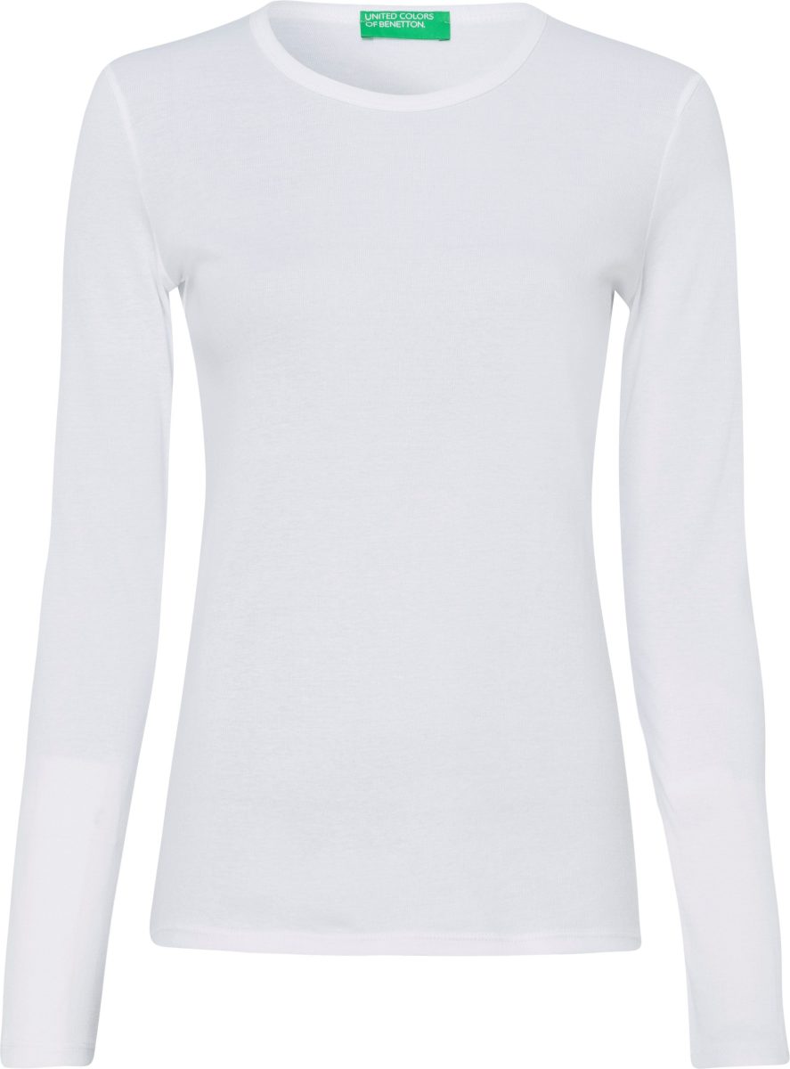 United Colors of Benetton Shirt met lange mouwen in basic look