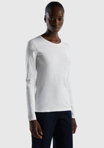 United Colors of Benetton Shirt met lange mouwen in basic look