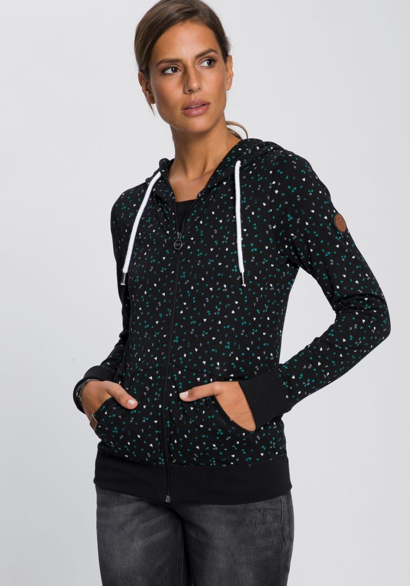 Kangaroos Capuchonsweatvest met sportieve minimal-print