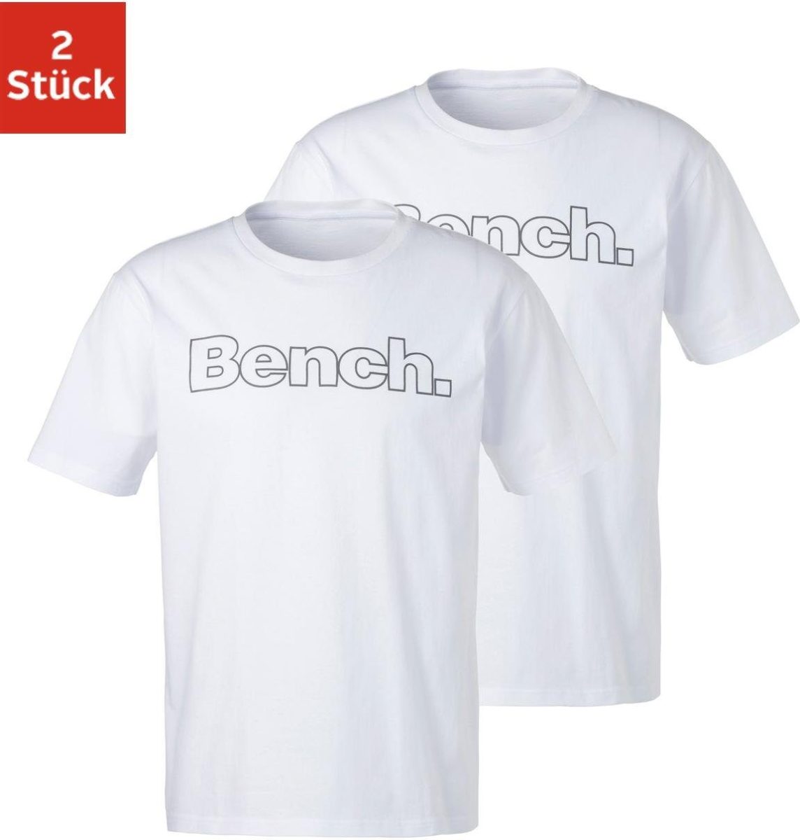 Bench. T-shirt Homewear met bench-print voor (Set van 2)