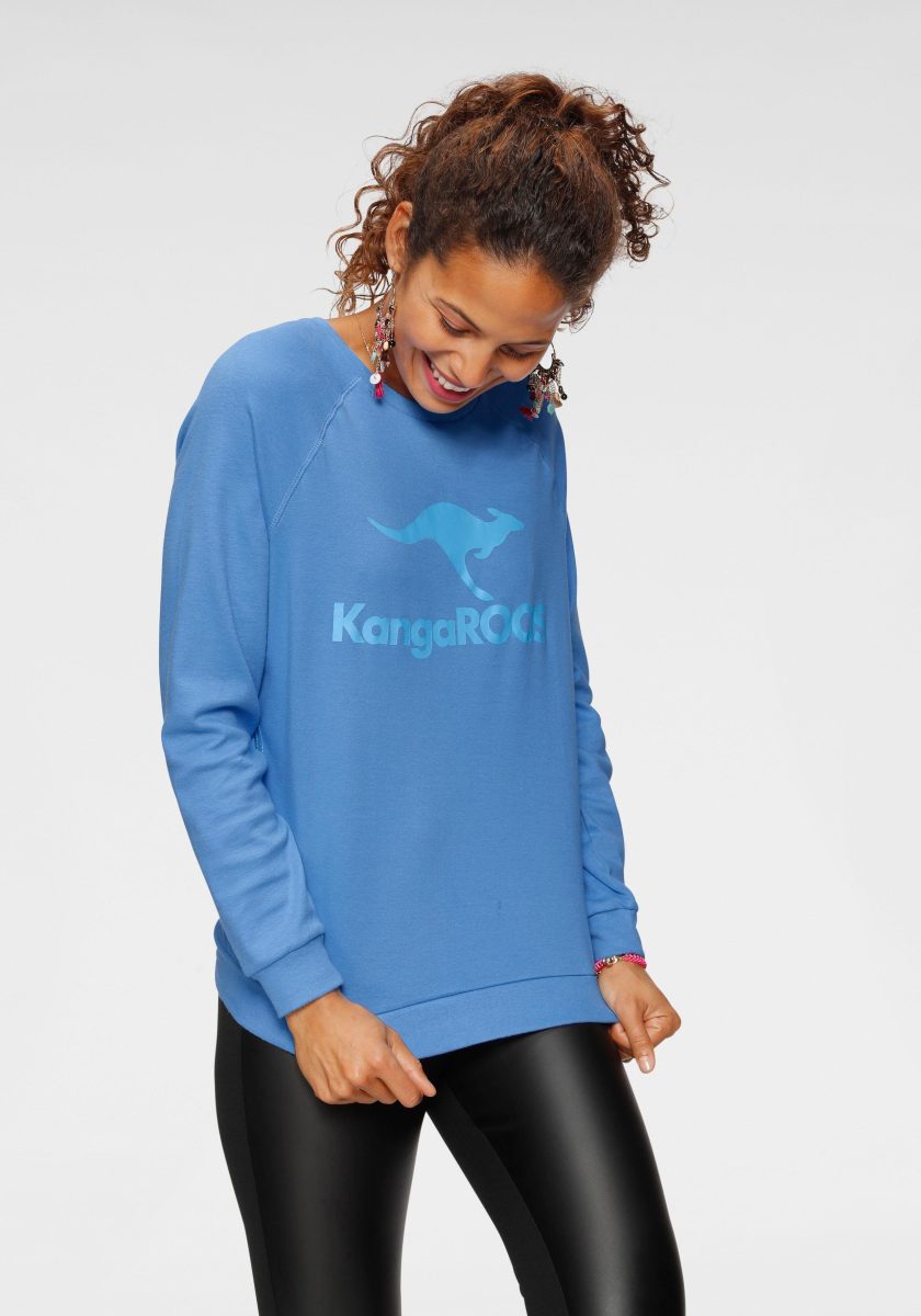 Kangaroos Sweater met grote labelprint voor
