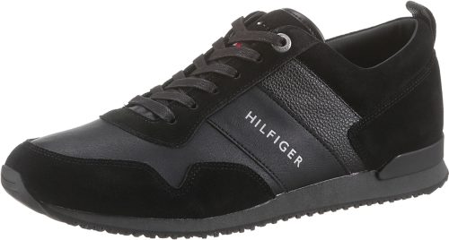 Tommy hilfiger Sneakers in de materiaalmix