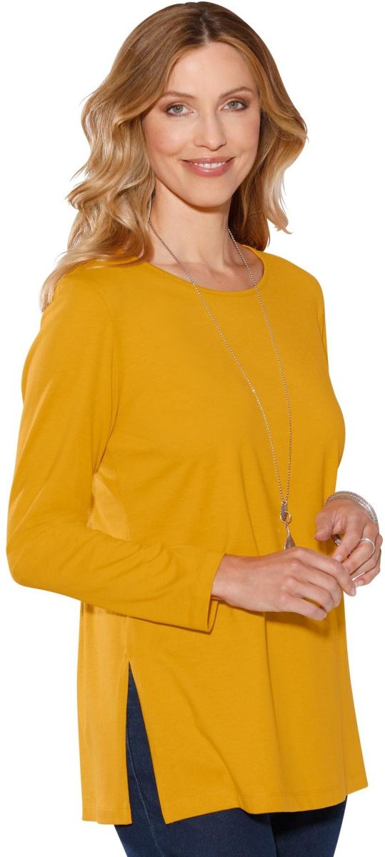 Classic Basics Shirt met lange mouwen Longshirt