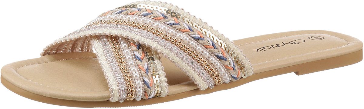 CITY WALK Slippers in boho-look