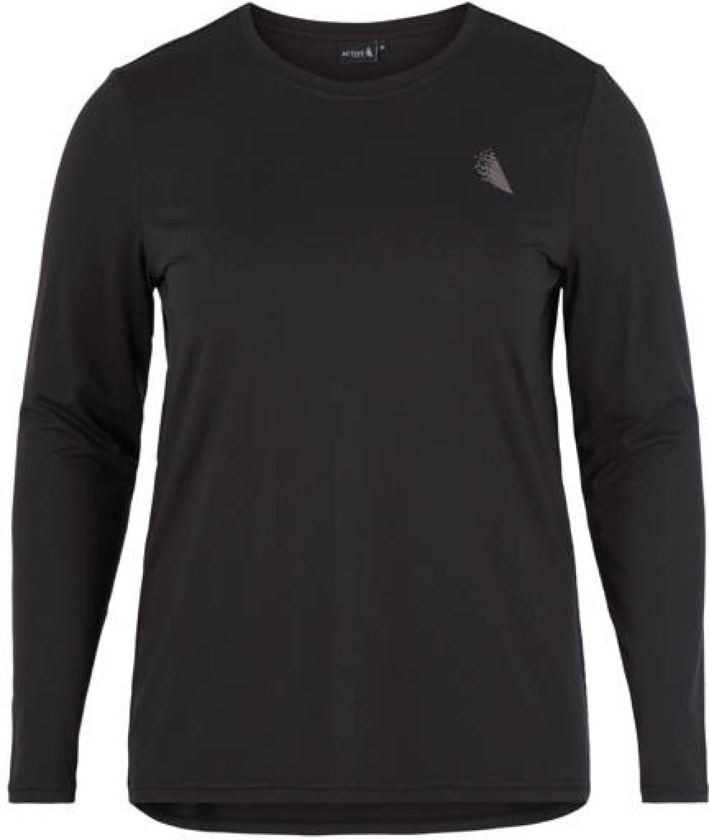 ACTIVE By Zizzi Plus Size sport T-shirt zwart