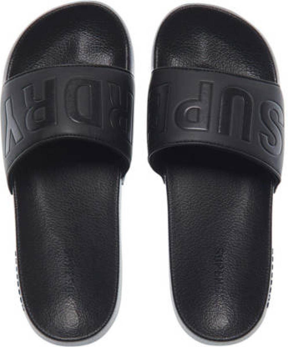 Superdry Sport Code Core Pool Slide badslippers zwart