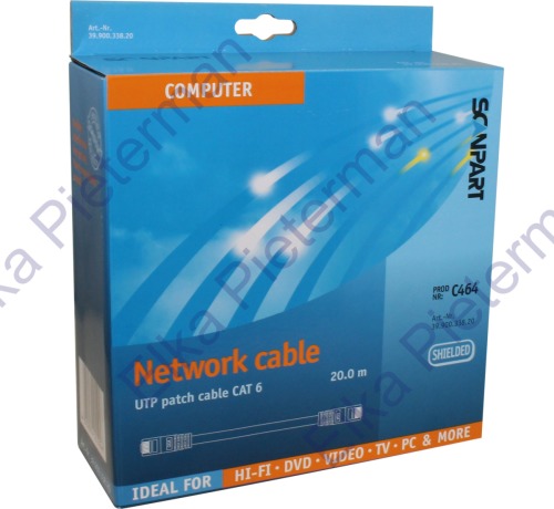 Scanpart netwerkkabel (UTP) CAT6 20,0m UTP kabel
