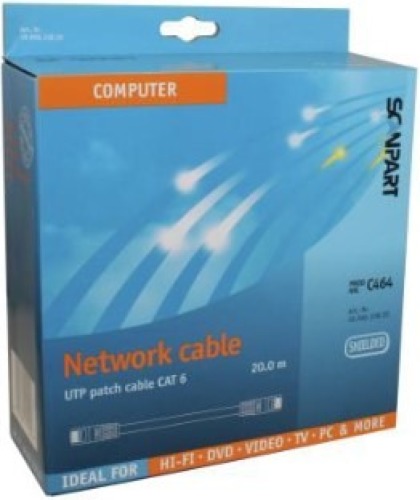 Scanpart netwerkkabel (UTP) CAT6 20,0m UTP kabel