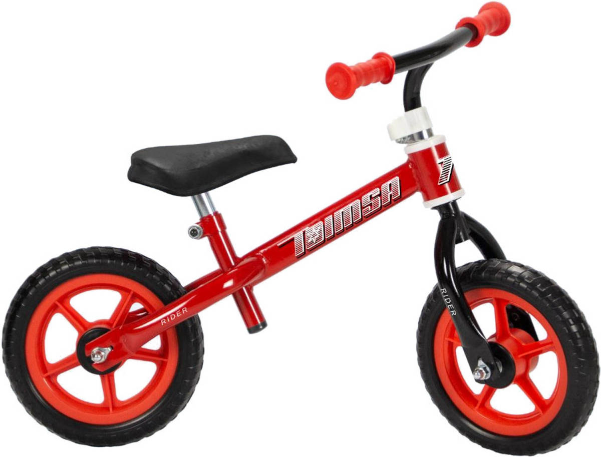 Toimsa Loopfiets Met 2 Wielen Loopfiets Rider 10 Inch Jongens Rood