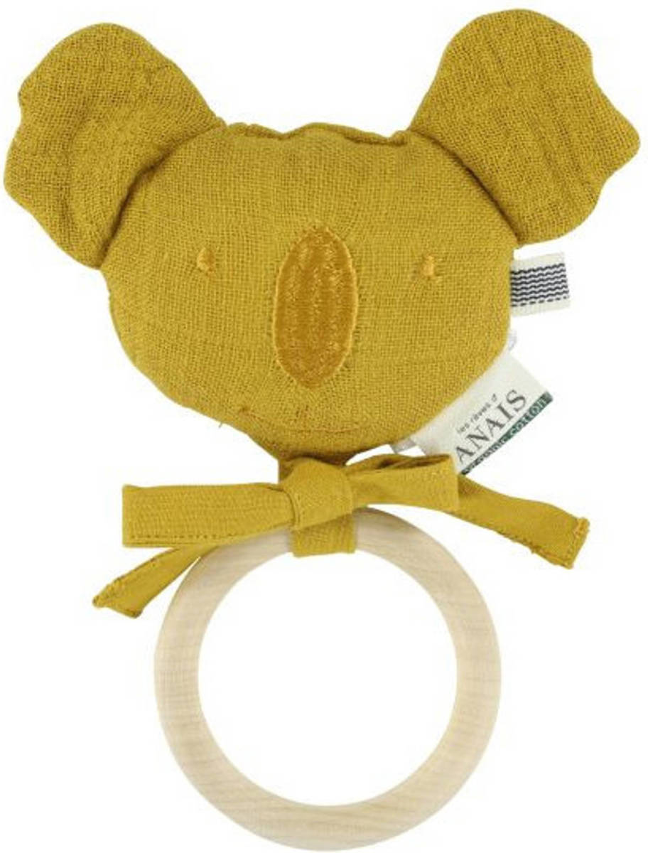 TRIXIE Bijtring Koala Bliss Mustard Junior 18 Cm Katoen Groen