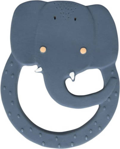 TRIXIE Bijt- En Badring Mrs. Elephant Junior 12 Cm Rubber Blauw