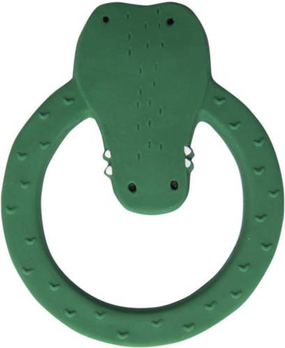 TRIXIE Bijt- En Badring Mr. Crocodile Junior 12 Cm Rubber Groen
