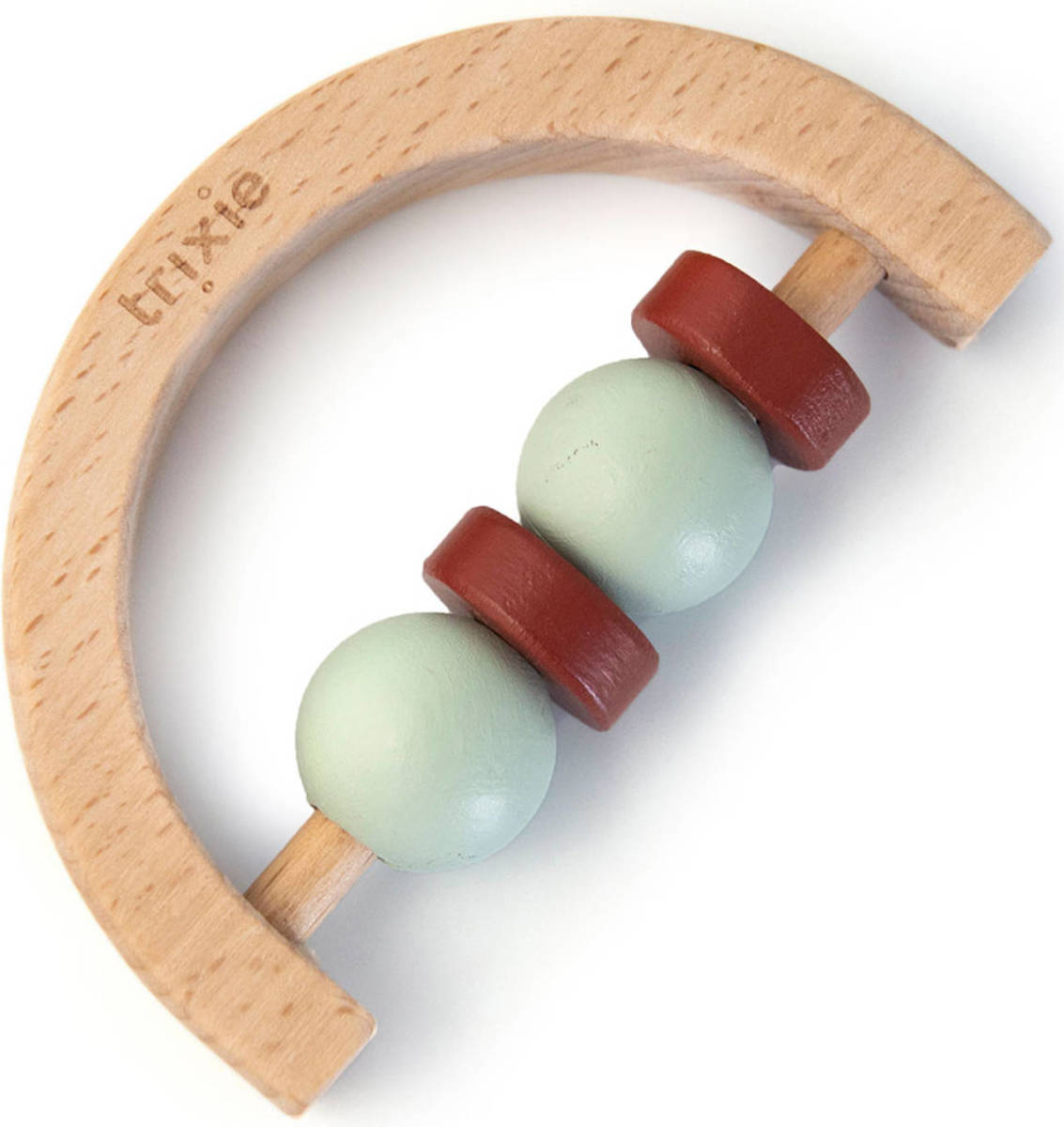 TRIXIE Houten Halve Cirkel Rammelaar - Mint Rust