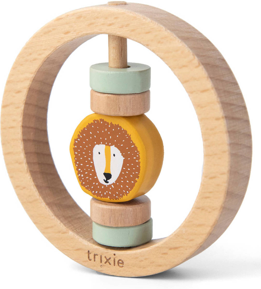 TRIXIE Houten Ronde Rammelaar - Mr. Leeuw