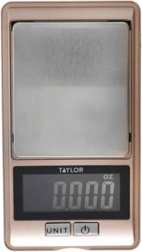 Taylor Keukenweegschaal Pro 17 X 23 X 2,5 Cm Rvs Roségoud/zilver