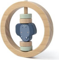 TRIXIE Houten Ronde Rammelaar - Mevr. Olifant